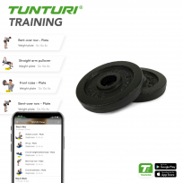 Диск черный TUNTURI 1.25 кг пара