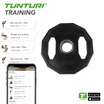 Диск олимпийский обрезиненный TUNTURI 5 кг