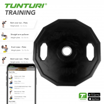 Диск олимпийский обрезиненный TUNTURI 20 кг